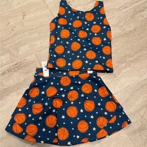 sweet honey basketball skort and tank size 6